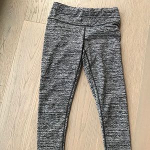 Grey marbled yoga tights